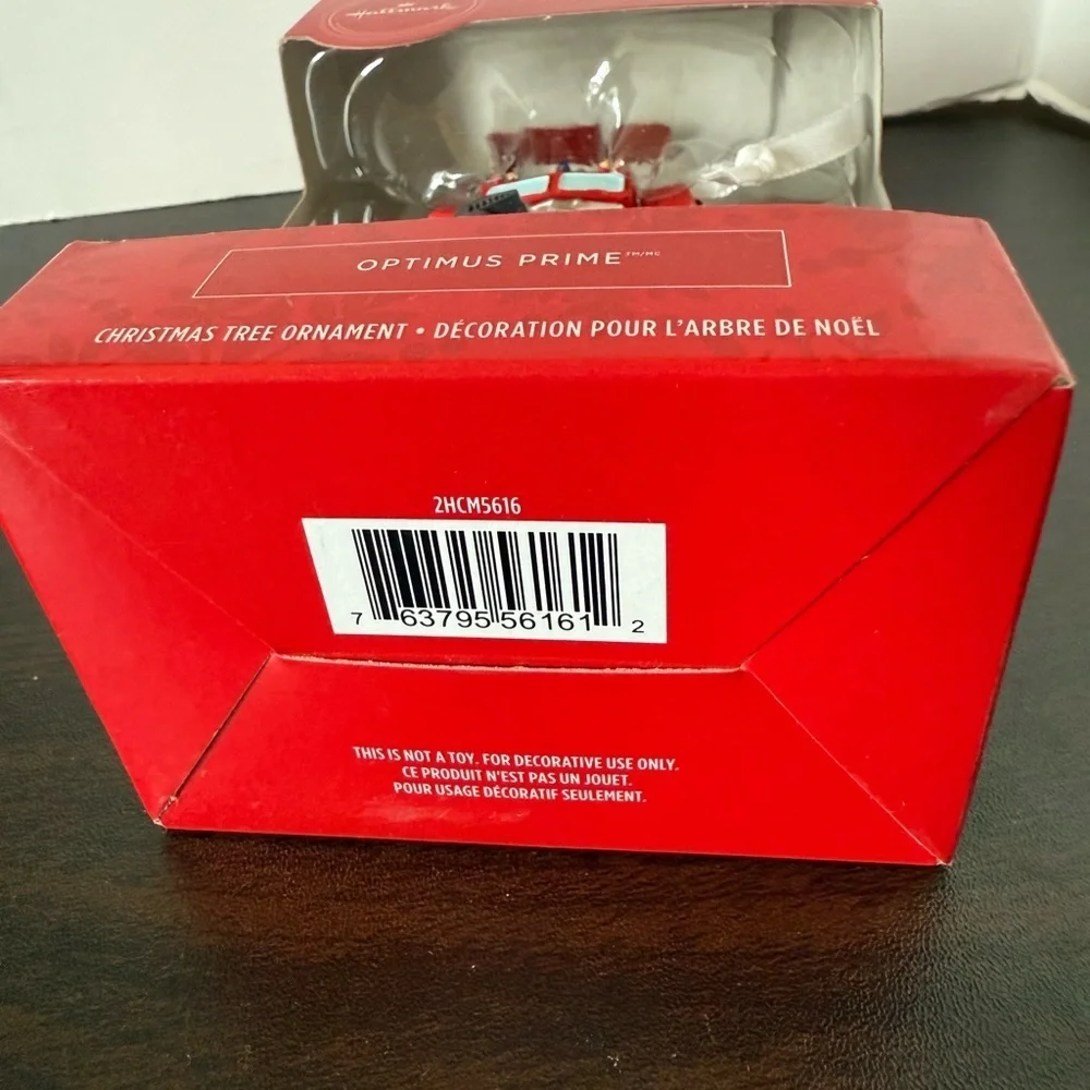 Hallmark Transformers Optimus Prime Ornament - Red, Blue, Silver